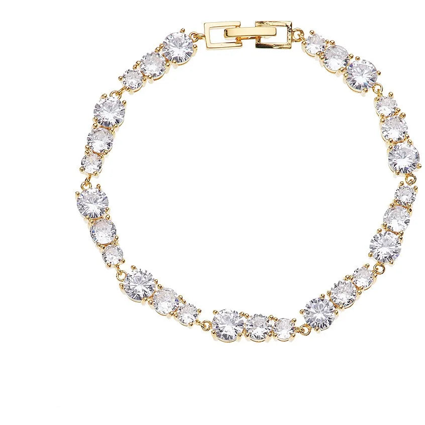 Bracciale tennis donna Ottaviani con zirconi bianchi