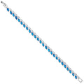 Bracciale tennis donna Ottaviani con zirconi blu