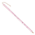 Bracciale tennis donna Ottaviani con zirconi rosa