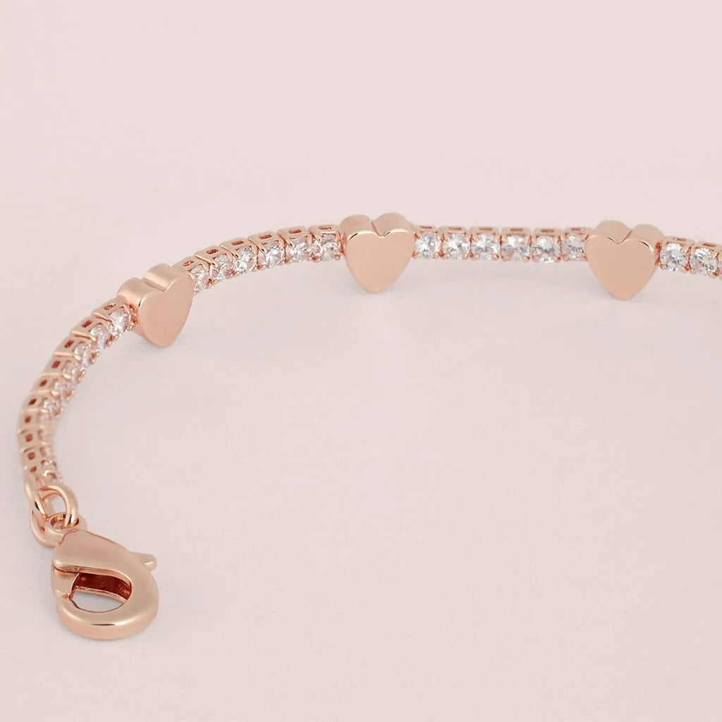 Bracciale tennis donna Stroili in ottone rosato con zirconi 1689006