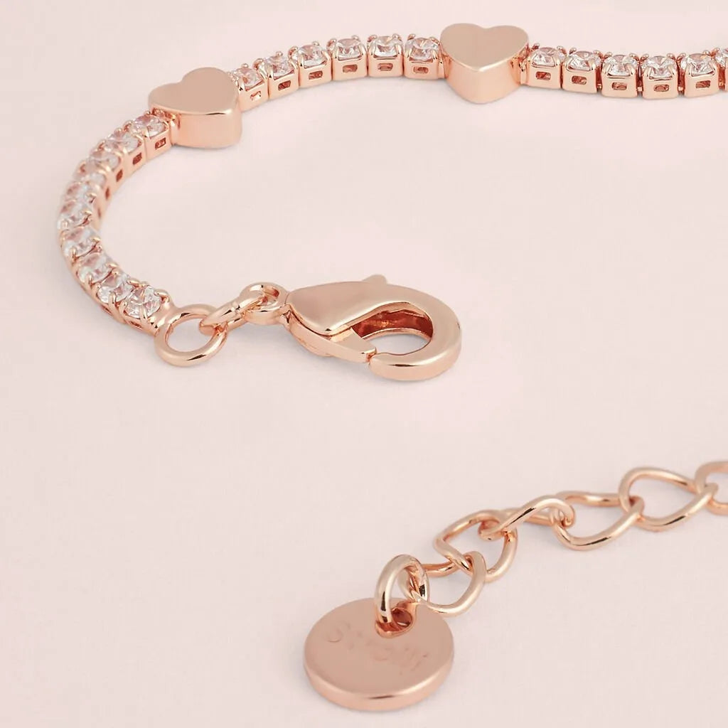 Bracciale tennis donna Stroili in ottone rosato con zirconi 1689006