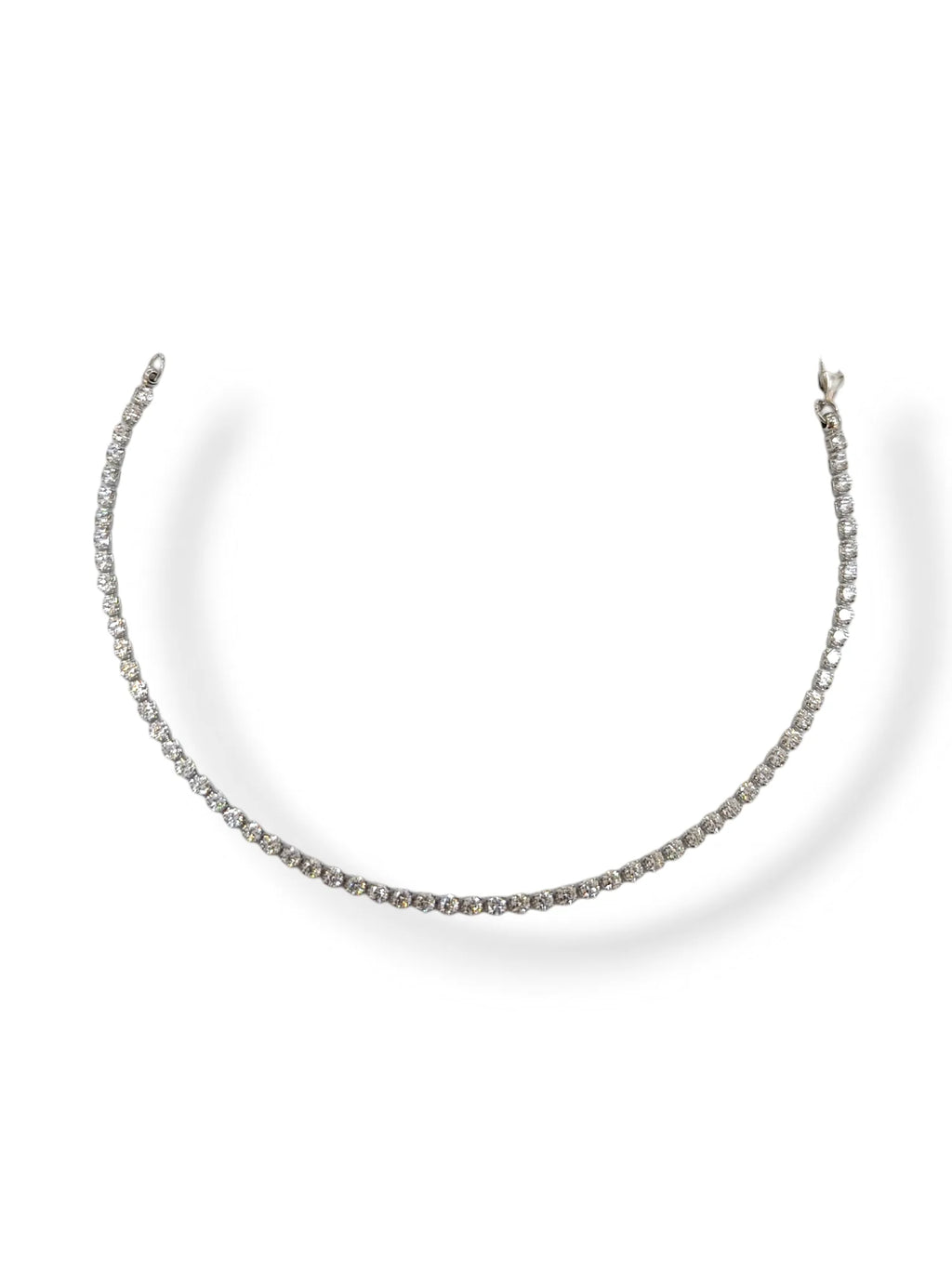Tennisarmband aus 9 Karat Weißgold mit weißen Zirkonia Igold