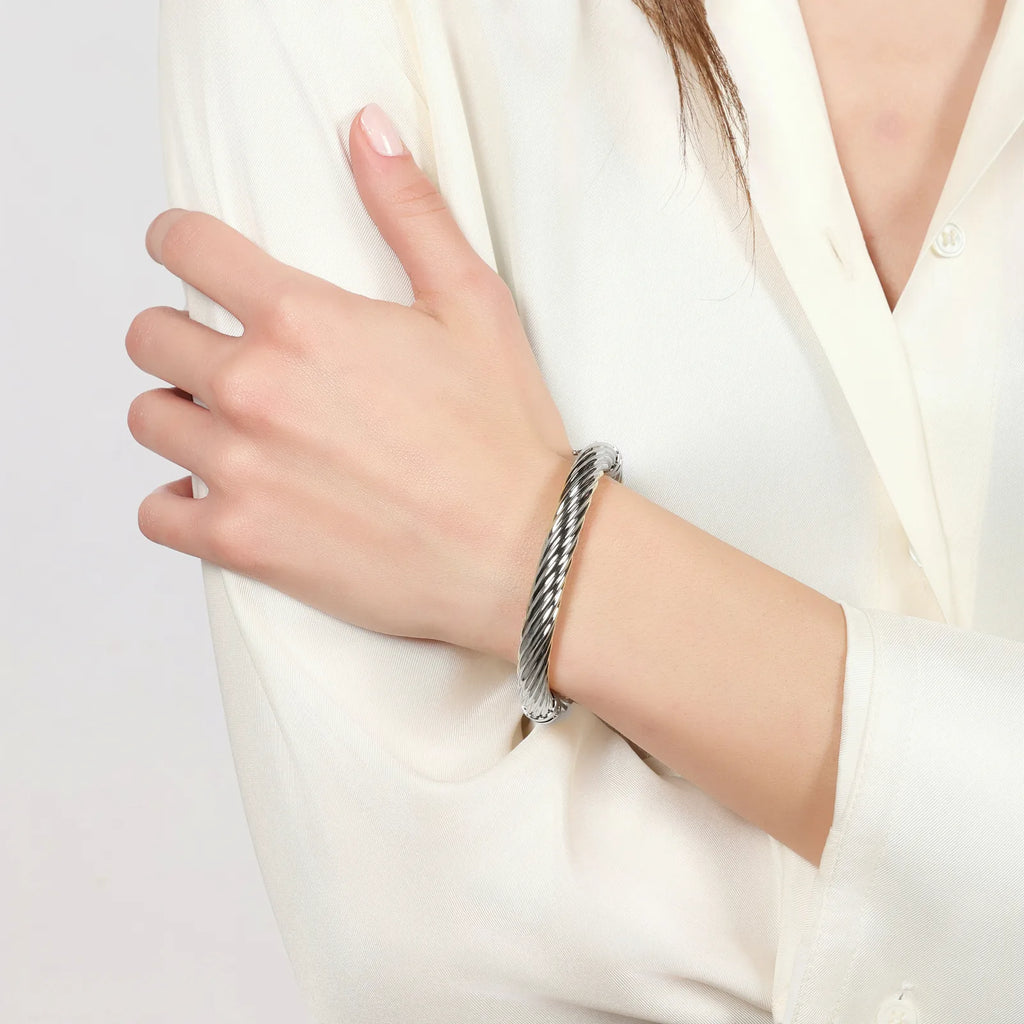 Bracciale torchon argentato Unoaerre 2796