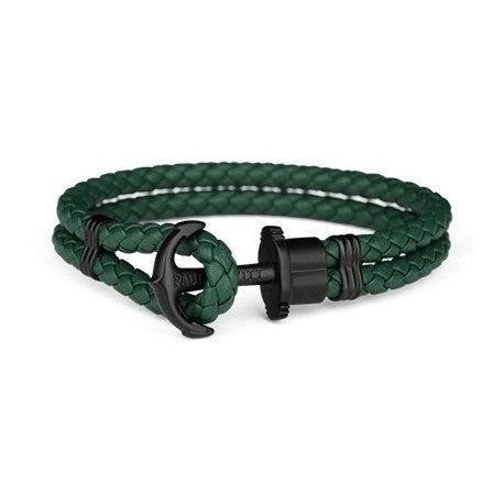 Unisex-Armband aus grünem Leder Paul Hewitt Ph-l-b-g-xxl