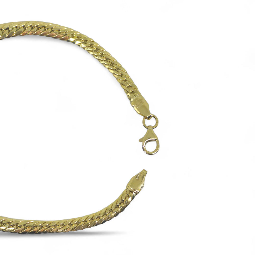 Bracciale unisex in oro 18 carati modello snake