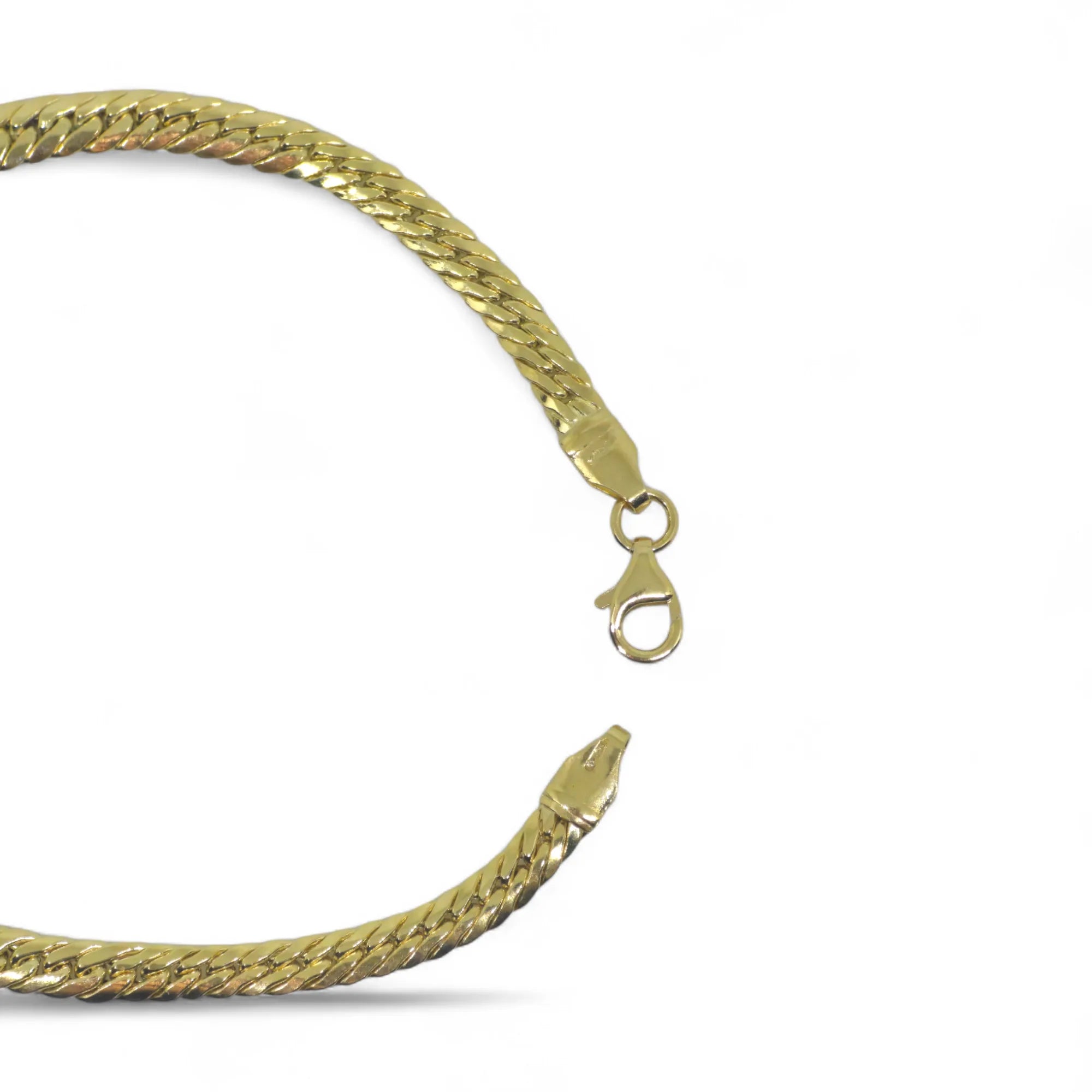 Bracciale unisex in oro 18 carati modello snake