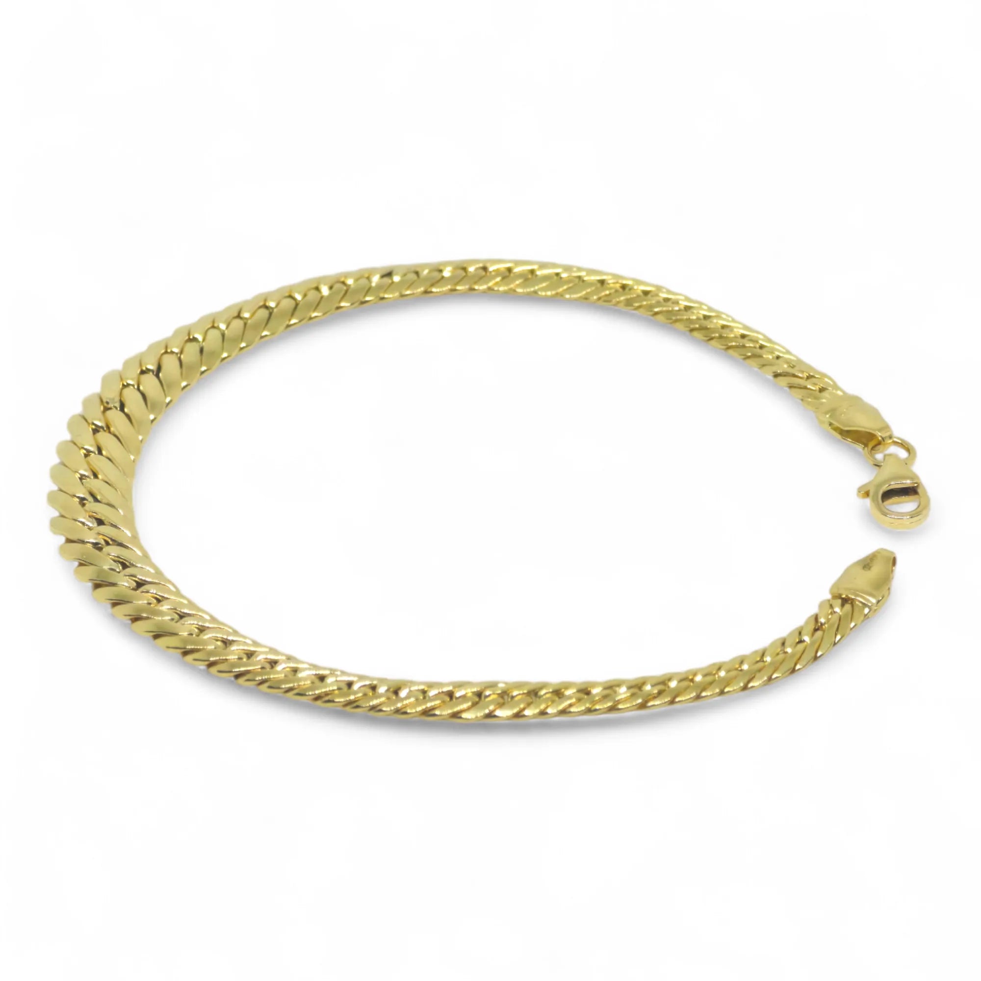 Bracciale unisex in oro 18 carati modello snake