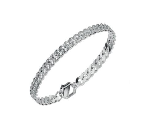 Bracciale uomo Bikkembergs in acciaio con diamanti skib15wd