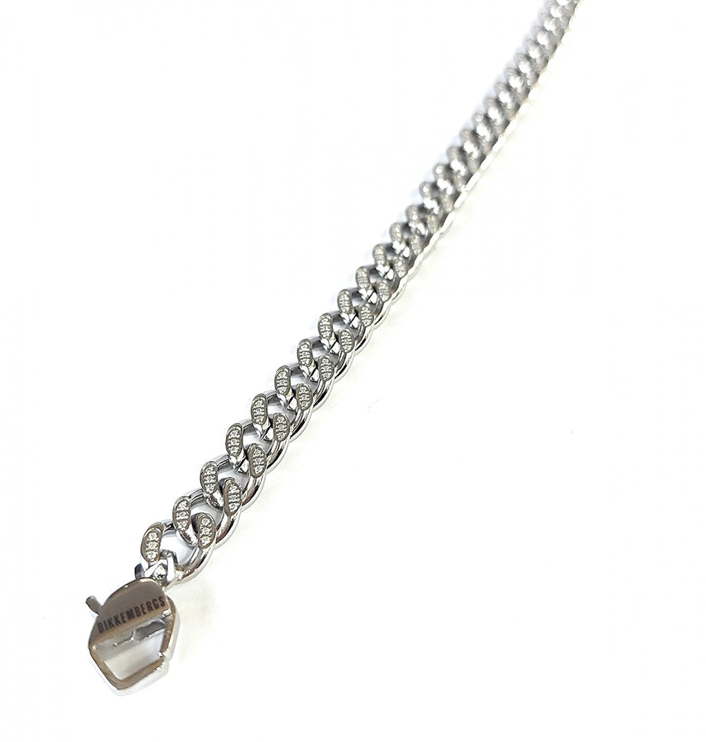 Bracciale uomo Bikkembergs in acciaio con diamanti skib15wd