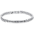 Bracciale uomo Luca Barra festa del papà in acciaio ba1716