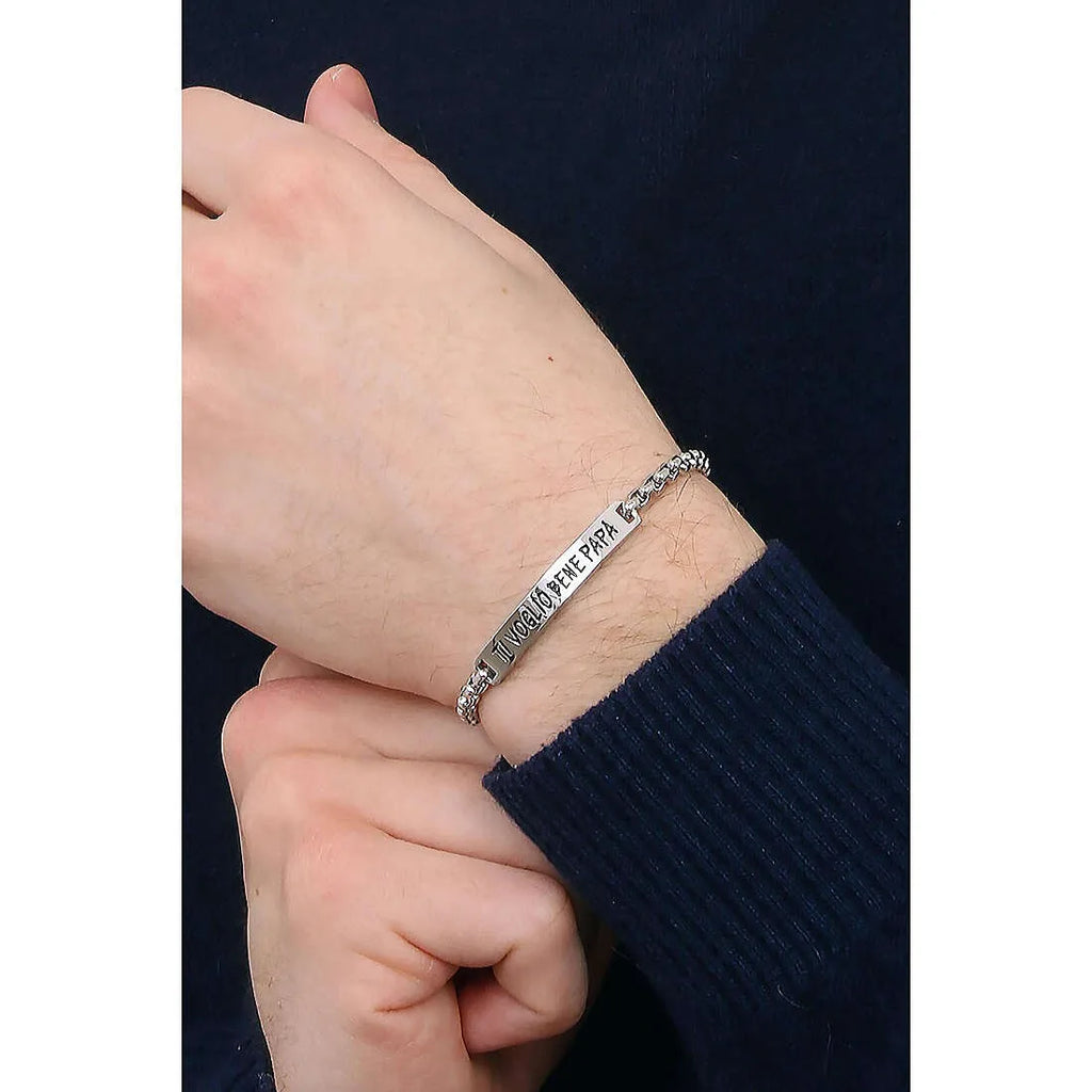 Bracciale uomo Luca Barra festa del papà in acciaio ba1719