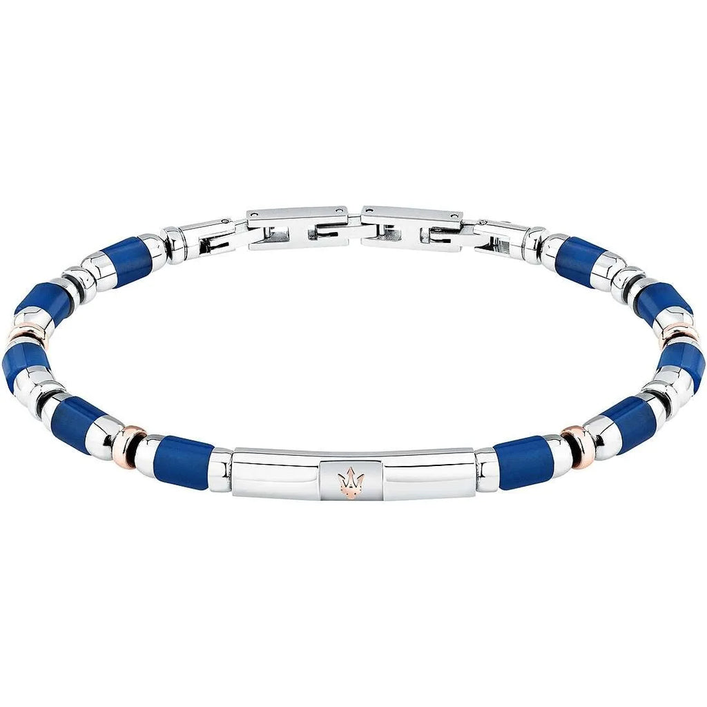 Bracciale uomo Maserati blu Iconic jm334avd45