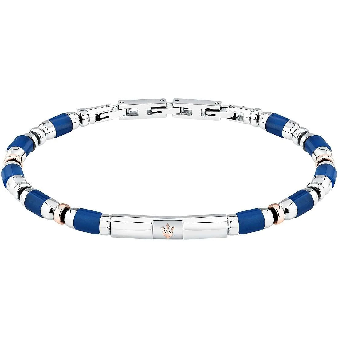Bracciale uomo Maserati blu Iconic jm334avd45