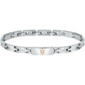 Bracciale uomo Maserati in acciaio con tridente JM121ATK12