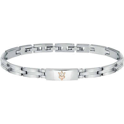 Bracciale uomo Maserati in acciaio con tridente JM121ATK12