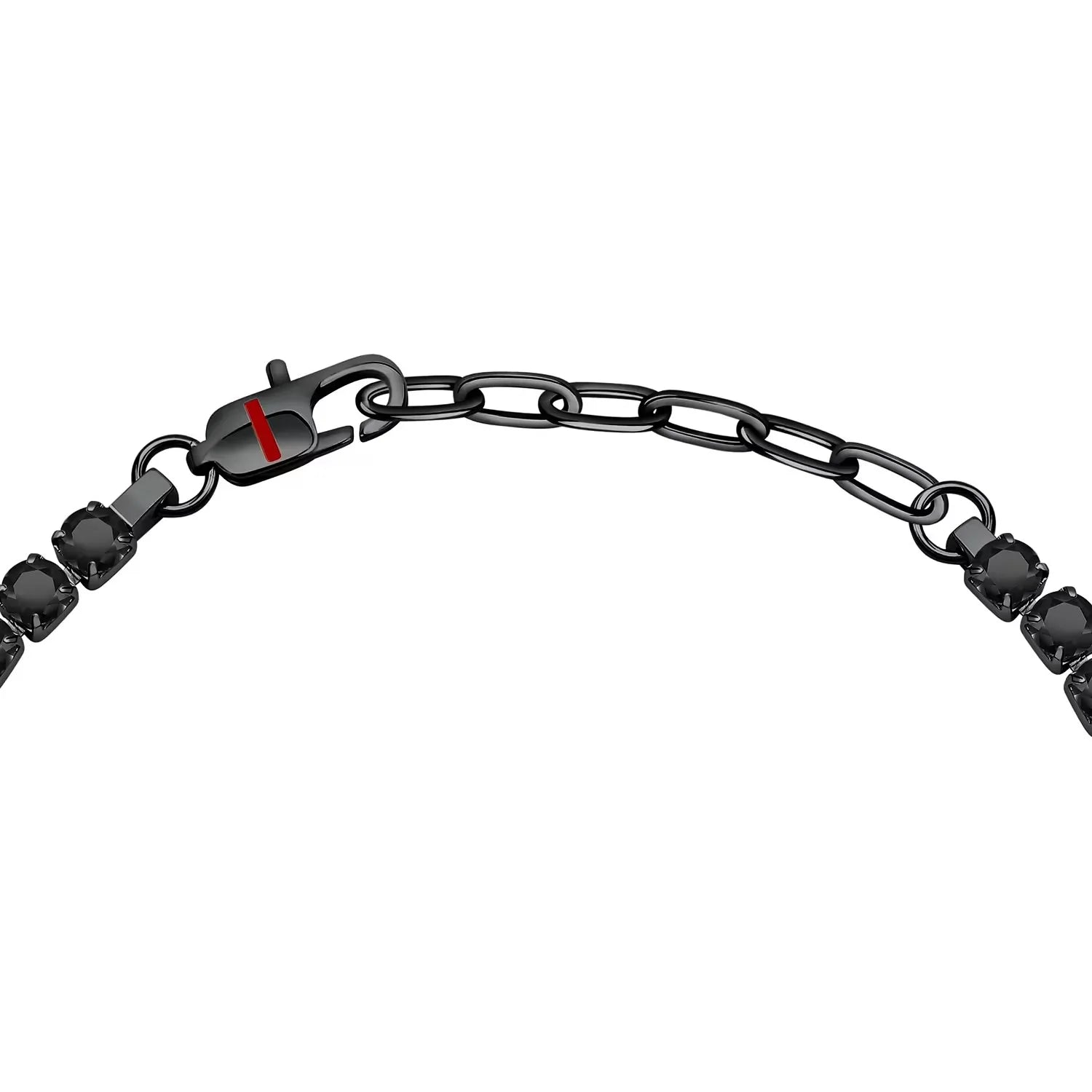 Bracciale uomo Sector tennis con pietre nere SANN42