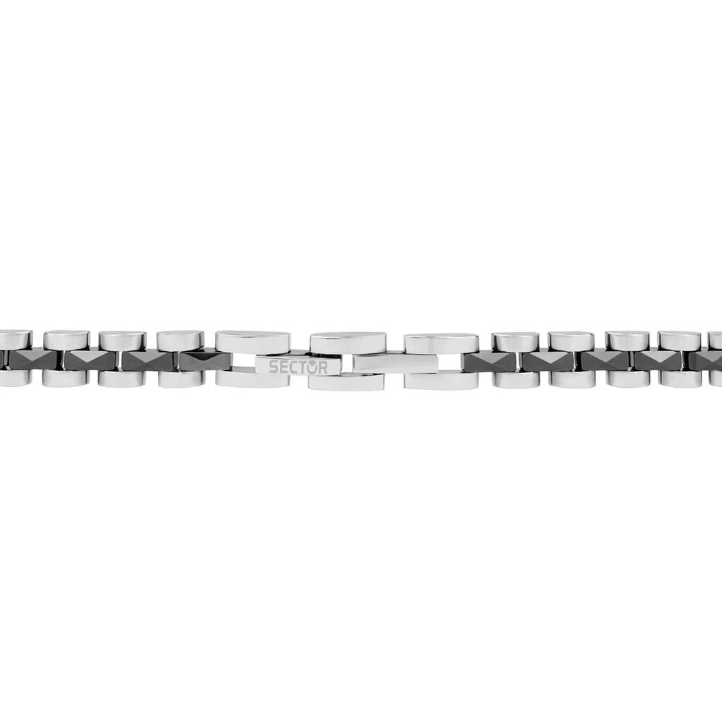 Bracciale uomo acciaio Sector ceramic safr05
