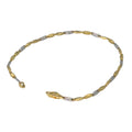 Bracciale uomo bicolore in oro 18kt misura media