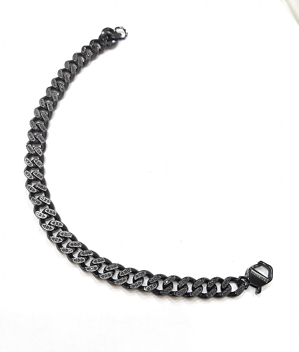 Bikkembergs Herrenarmband aus Stahl und Diamanten skib15bd