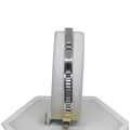 Bracciale uomo classico elegante in oro bianco 18 carati