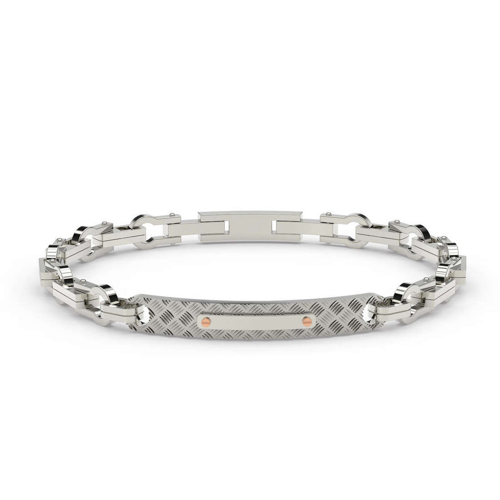 Bracciale uomo gioielli Comete Texture ubr 783