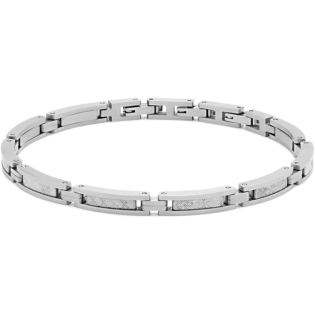 Bracciale uomo gioielli Comete Texture ubr 980