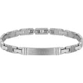 Bracciale uomo gioielli Maserati in acciaio con scritta