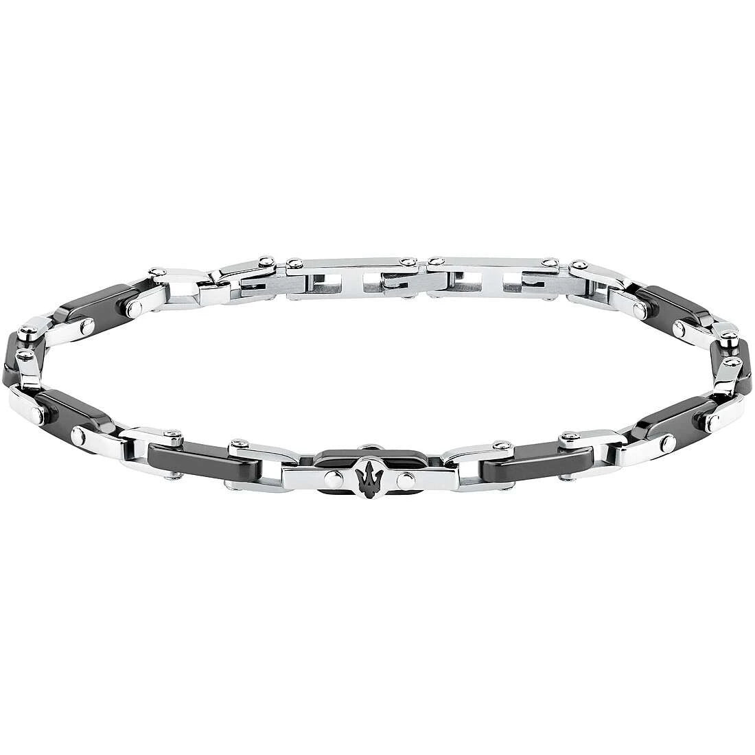 Bracciale uomo gioielli Maserati ceramica jm226atz75