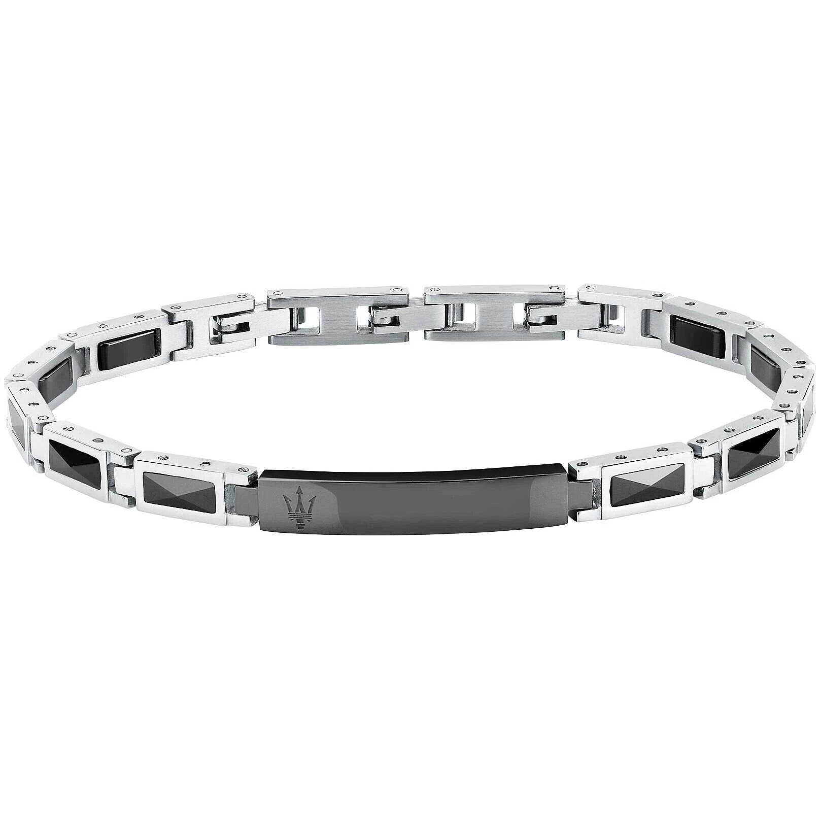 Bracciale uomo gioielli Maserati ceramica jm226atz79