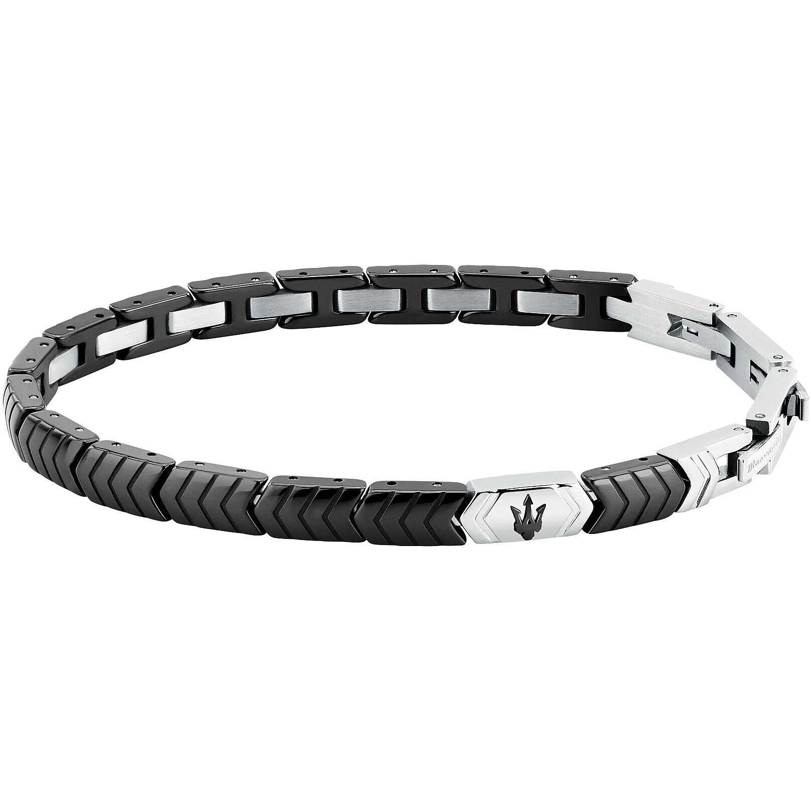 Bracciale uomo gioielli Maserati ceramica jm226atz86