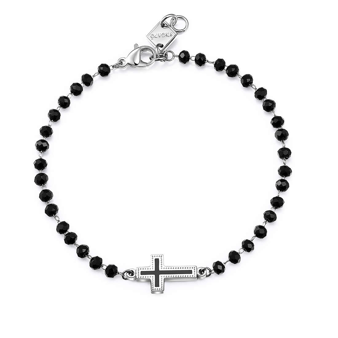 Bracciale uomo gioielli Sagapò Charisma shs12 con croce