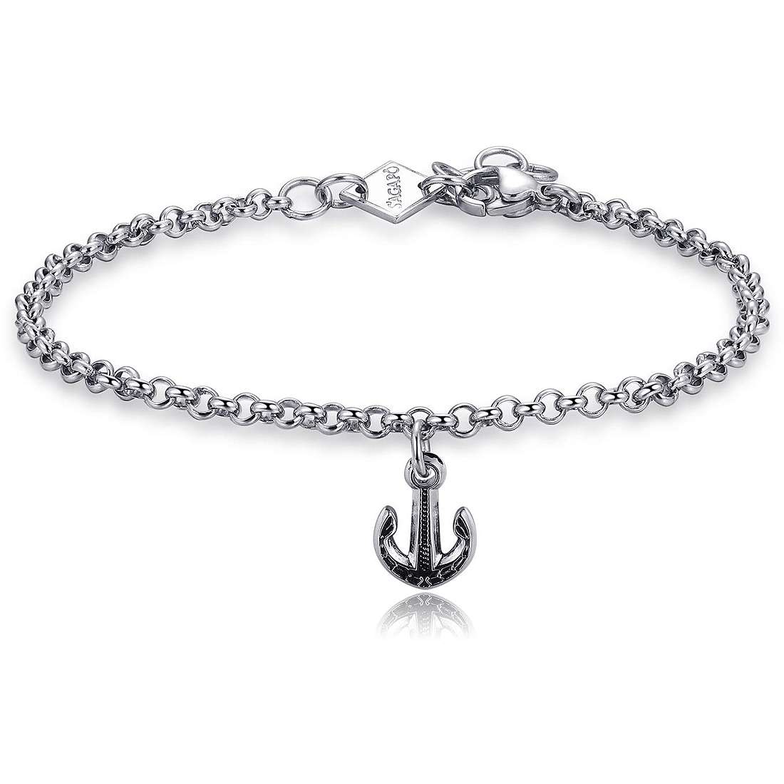 Bracciale uomo gioielli Sagapò Charisma shs19 ancora