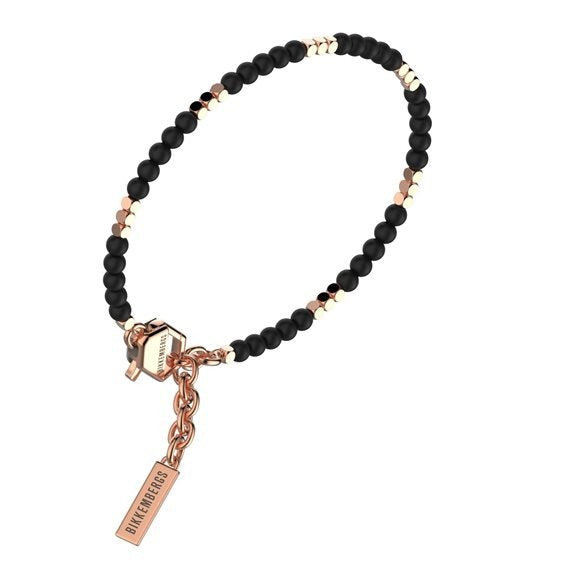 Bracciale uomo in acciaio Bikkembergs con pietre naturali