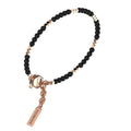 Bracciale uomo in acciaio Bikkembergs con pietre naturali