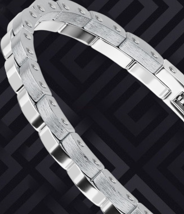 Bracciale uomo in acciaio con diamanti Bikkembergs perb14ws