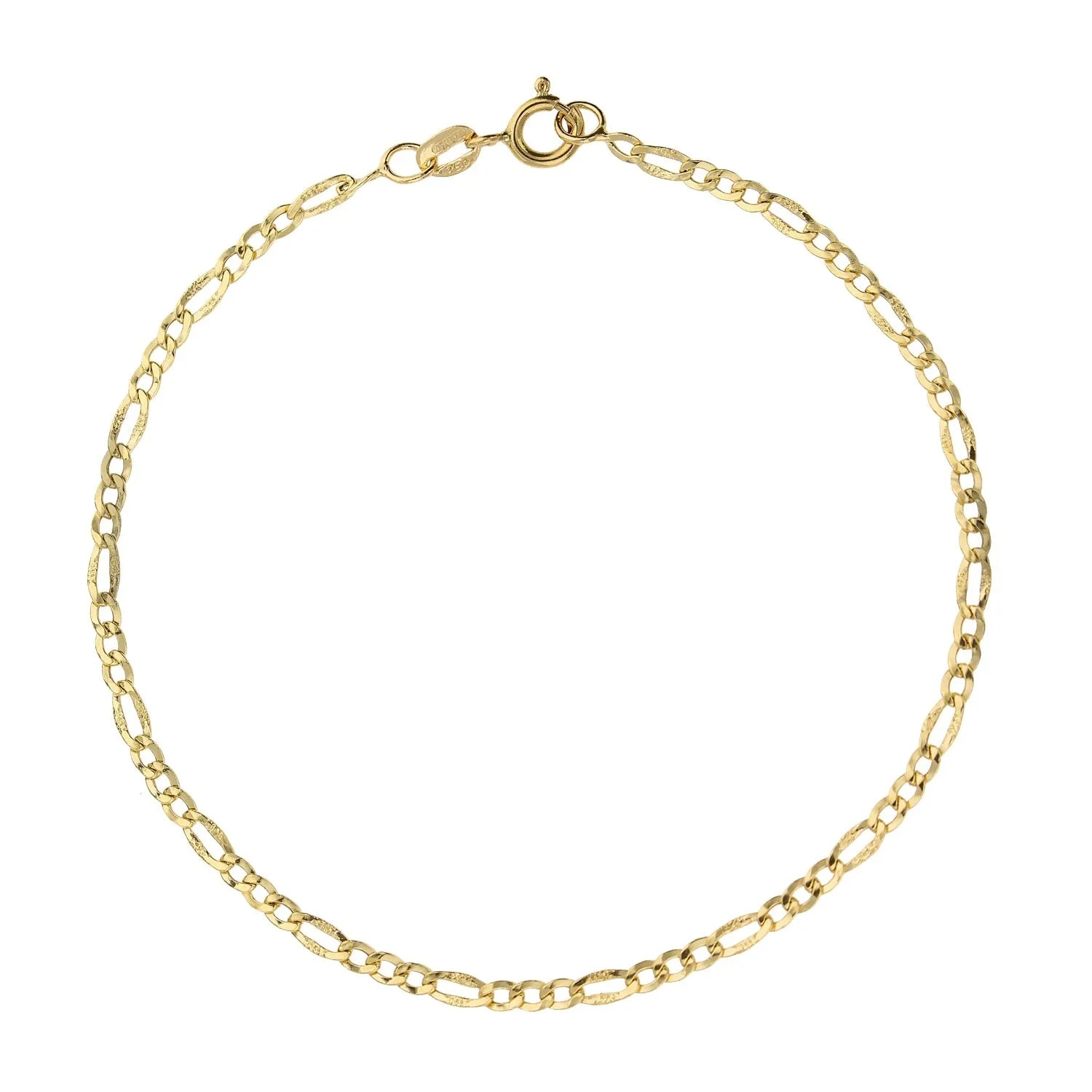 Bracciale uomo in oro 18kt leggero a catena classico