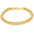 Bracciale uomo in oro 18kt maglia bizantina