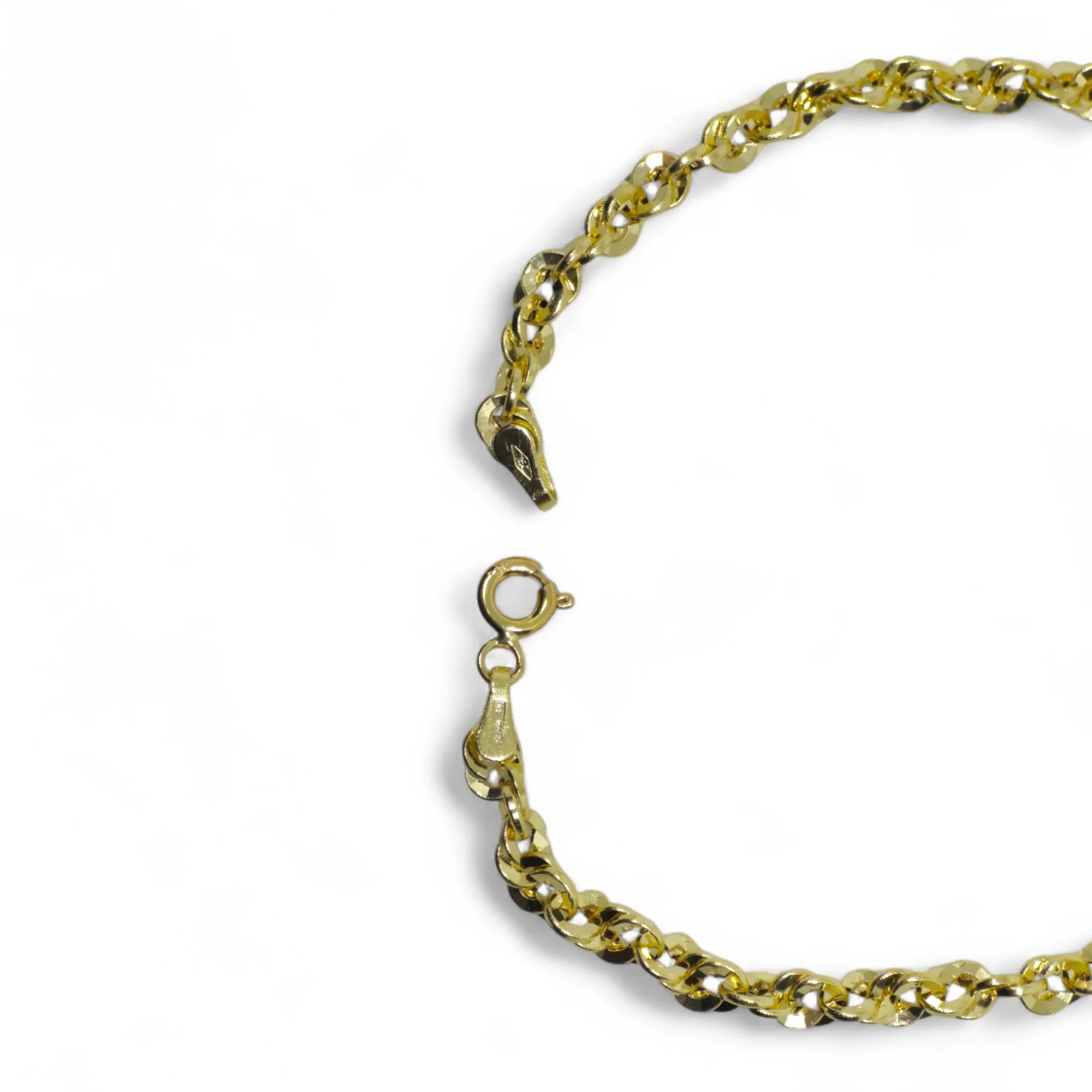Bracciale uomo in oro 18kt stile america