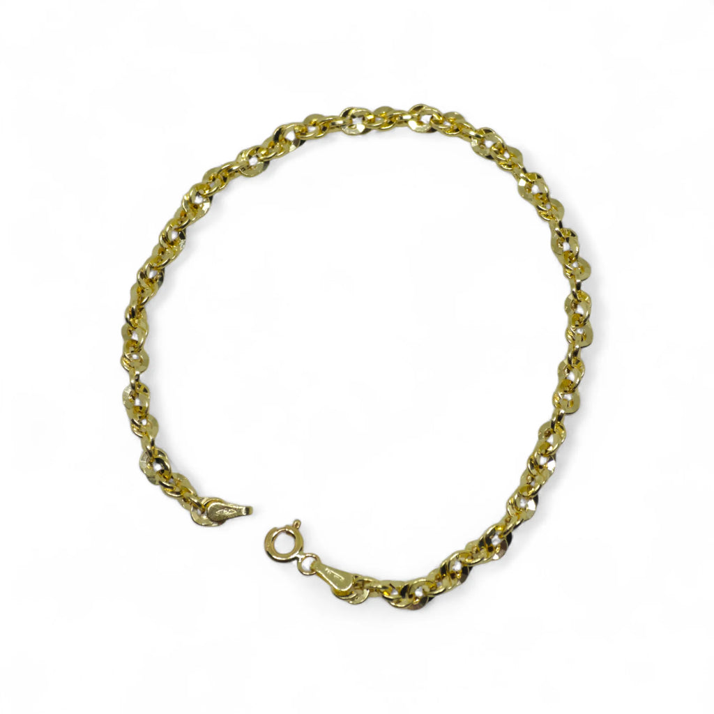 Bracciale uomo in oro 18kt stile america