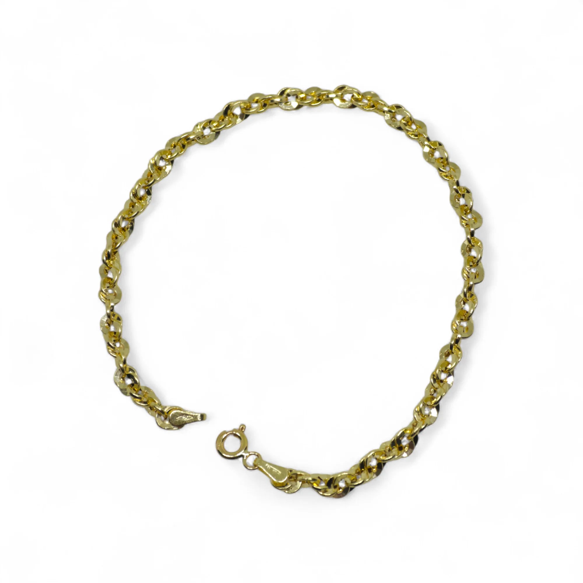 Bracciale uomo in oro 18kt stile america