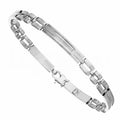Bracciale uomo in oro bianco 18 carati maglia panter