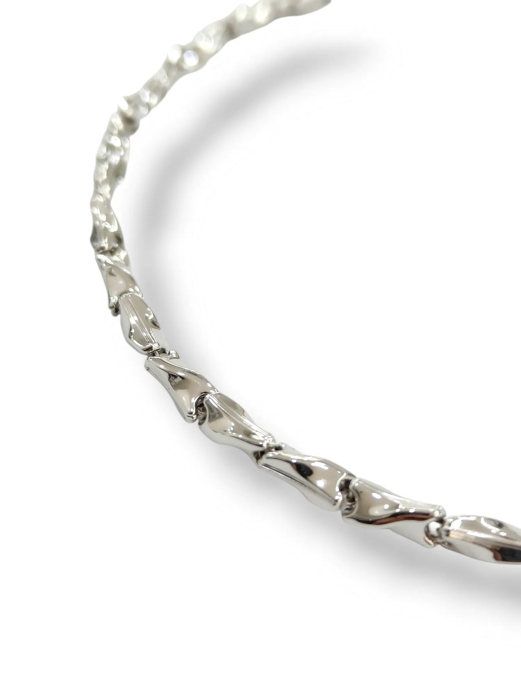 Bracciale uomo in oro bianco 9 carati stile moderno Igold