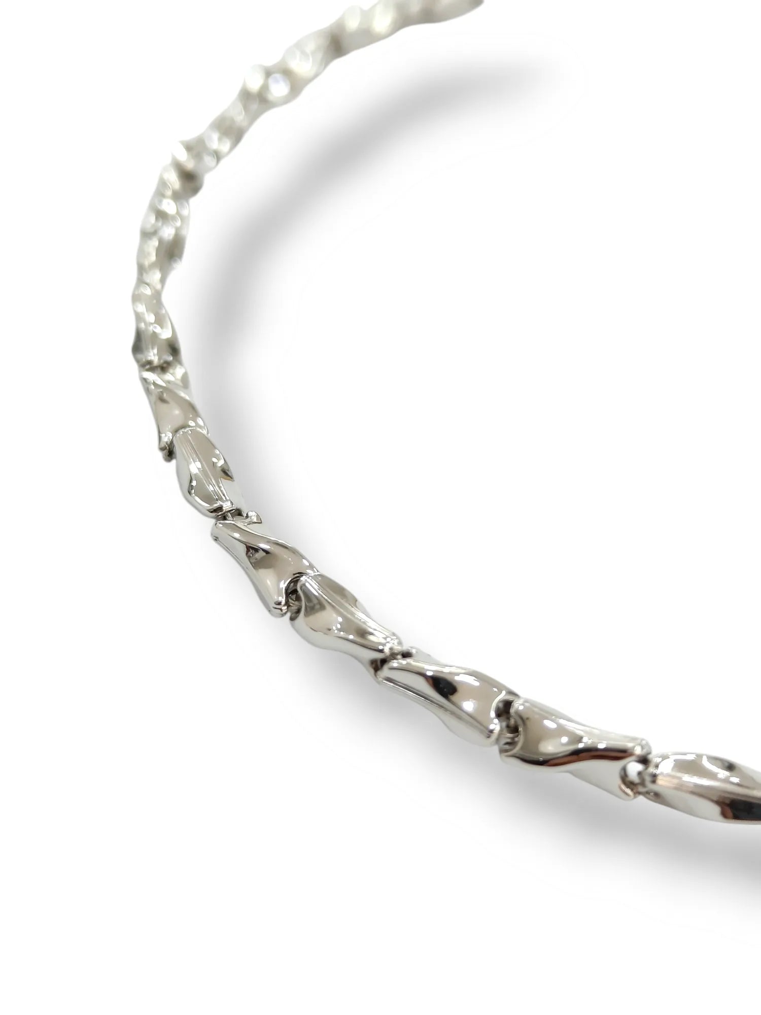 Bracciale uomo in oro bianco 9 carati stile moderno Igold
