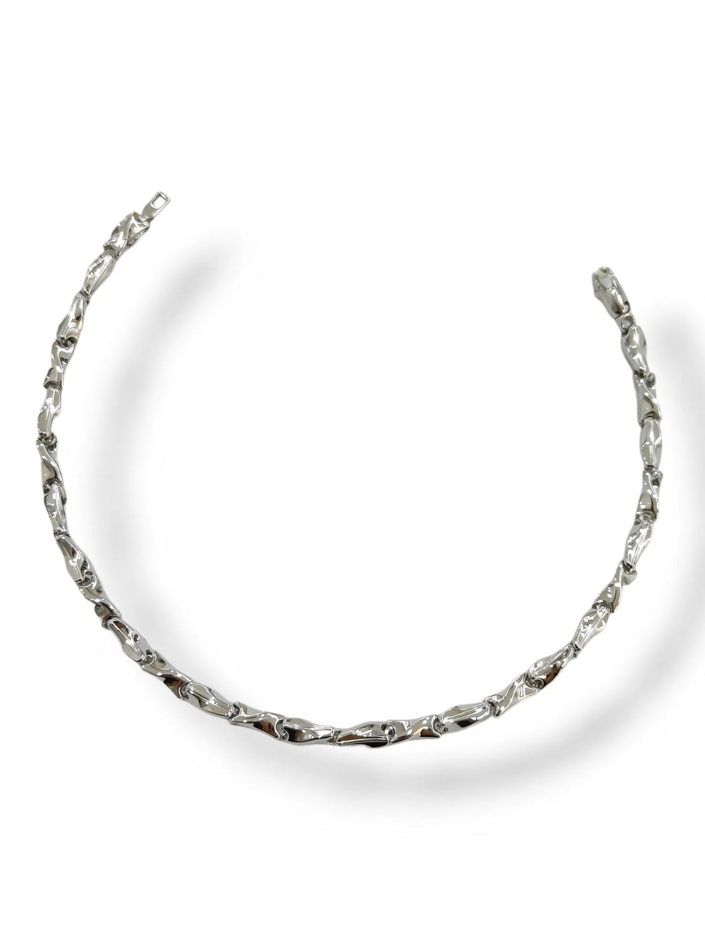 Bracciale uomo in oro bianco 9 carati stile moderno Igold