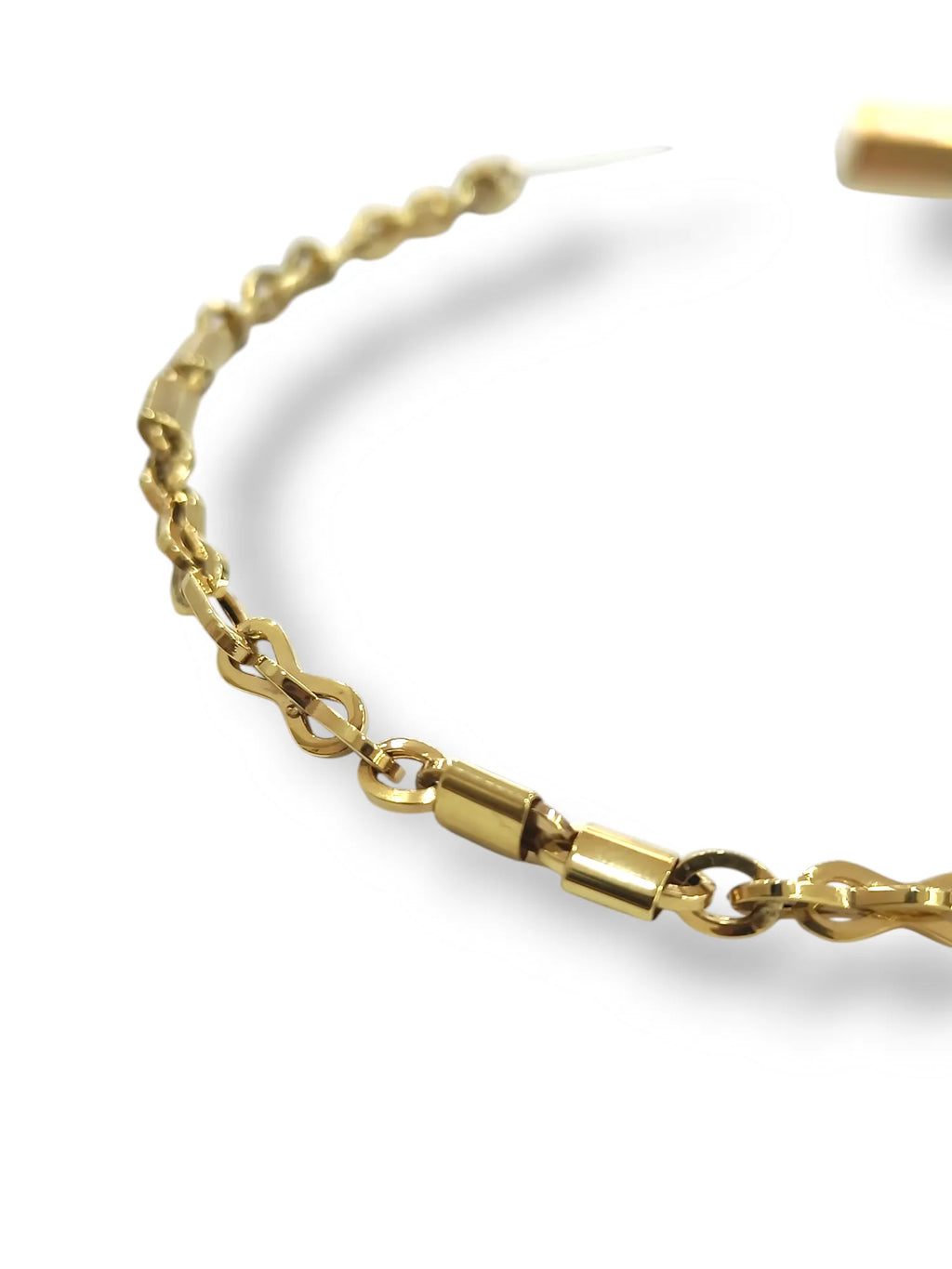 Bracciale uomo in oro giallo 9 carati stile moderno