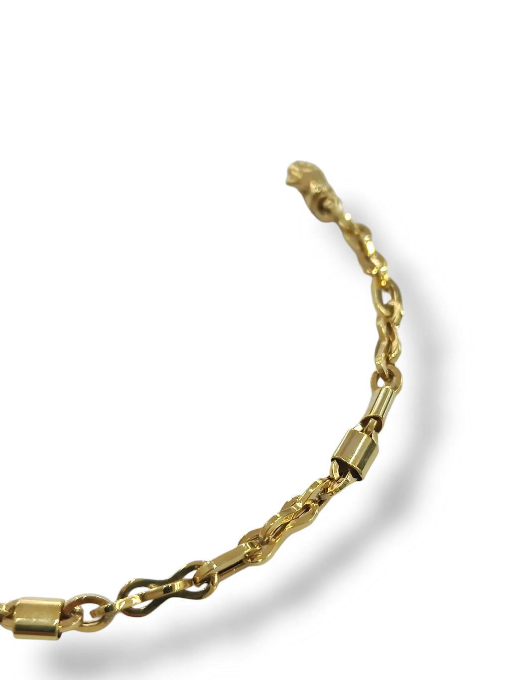 Bracciale uomo in oro giallo 9 carati stile moderno