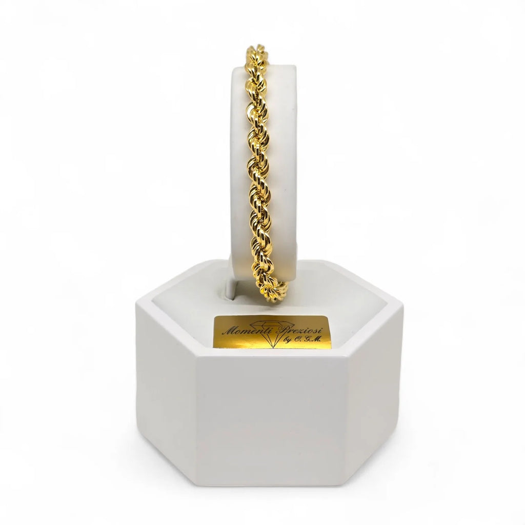 Bracciale uomo maglia in oro 750 ad intreccio - Stile Unico