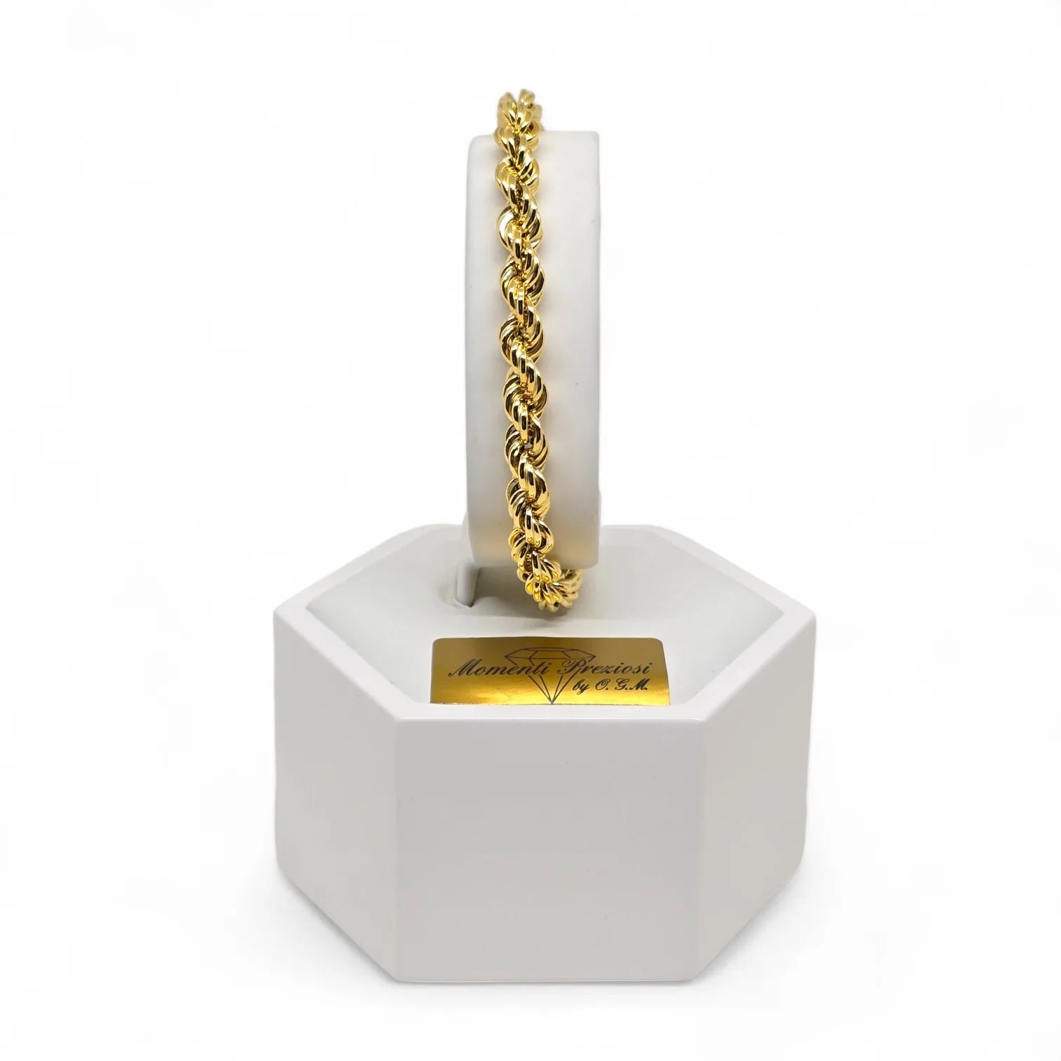 Bracciale uomo maglia in oro 750 ad intreccio - Stile Unico