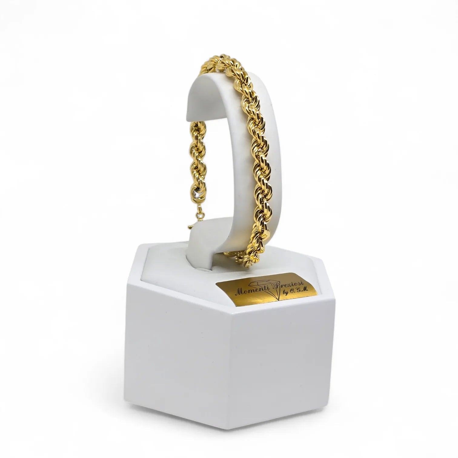 Bracciale uomo maglia in oro 750 ad intreccio - Stile Unico