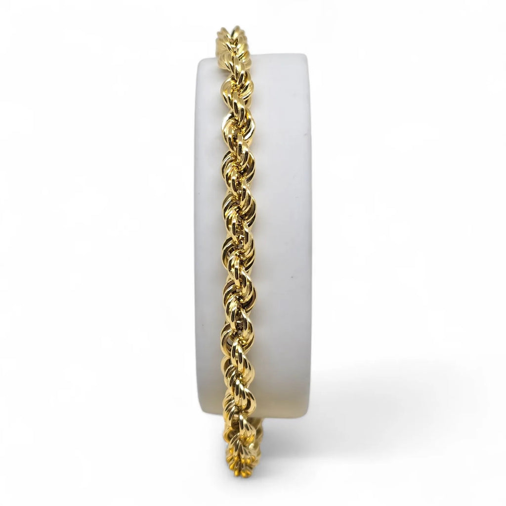 Bracciale uomo maglia in oro giallo 750 ad intreccio – Stile Unico